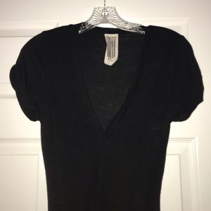 Free people v neck t shirt body suit